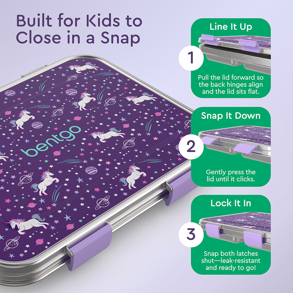 Bentgo Kids Stainless Steel Prints Lunch Box